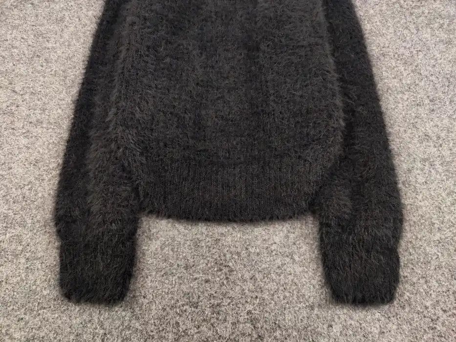Japanese Brand Vintage 90's Japanese Dark Knit Sweater Mohair Fuzzy Style Size M / US 6-8 / IT 42-44 - 4 Thumbnail