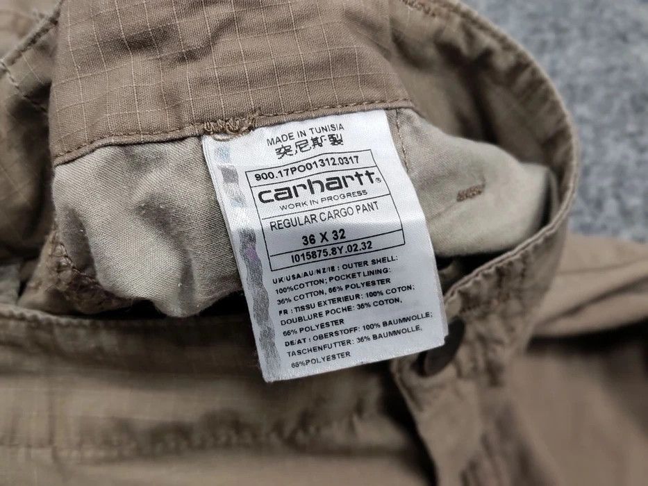 Carhartt Vintage Carhartt WIP Regular Cargo Beige Pants Travis Scott Size US 36 / EU 52 - 9 Thumbnail