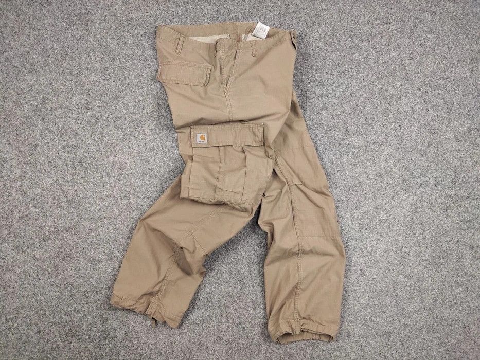 Carhartt Vintage Carhartt WIP Regular Cargo Beige Pants Travis Scott Size US 36 / EU 52 - 7 Thumbnail