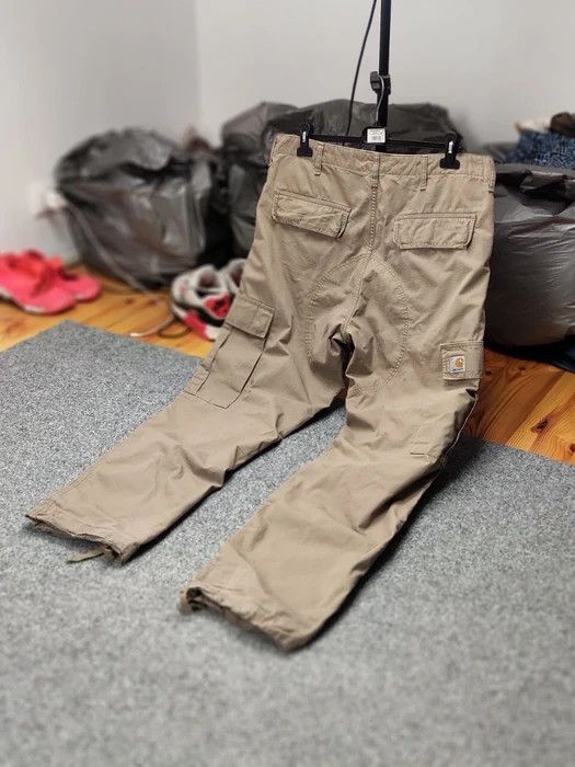 Carhartt Vintage Carhartt WIP Regular Cargo Beige Pants Travis Scott Size US 36 / EU 52 - 10 Thumbnail