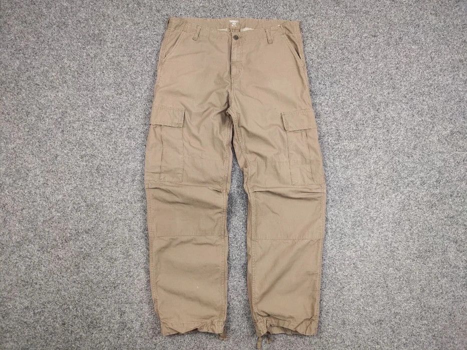 Carhartt Vintage Carhartt WIP Regular Cargo Beige Pants Travis Scott Size US 36 / EU 52 - 6 Thumbnail