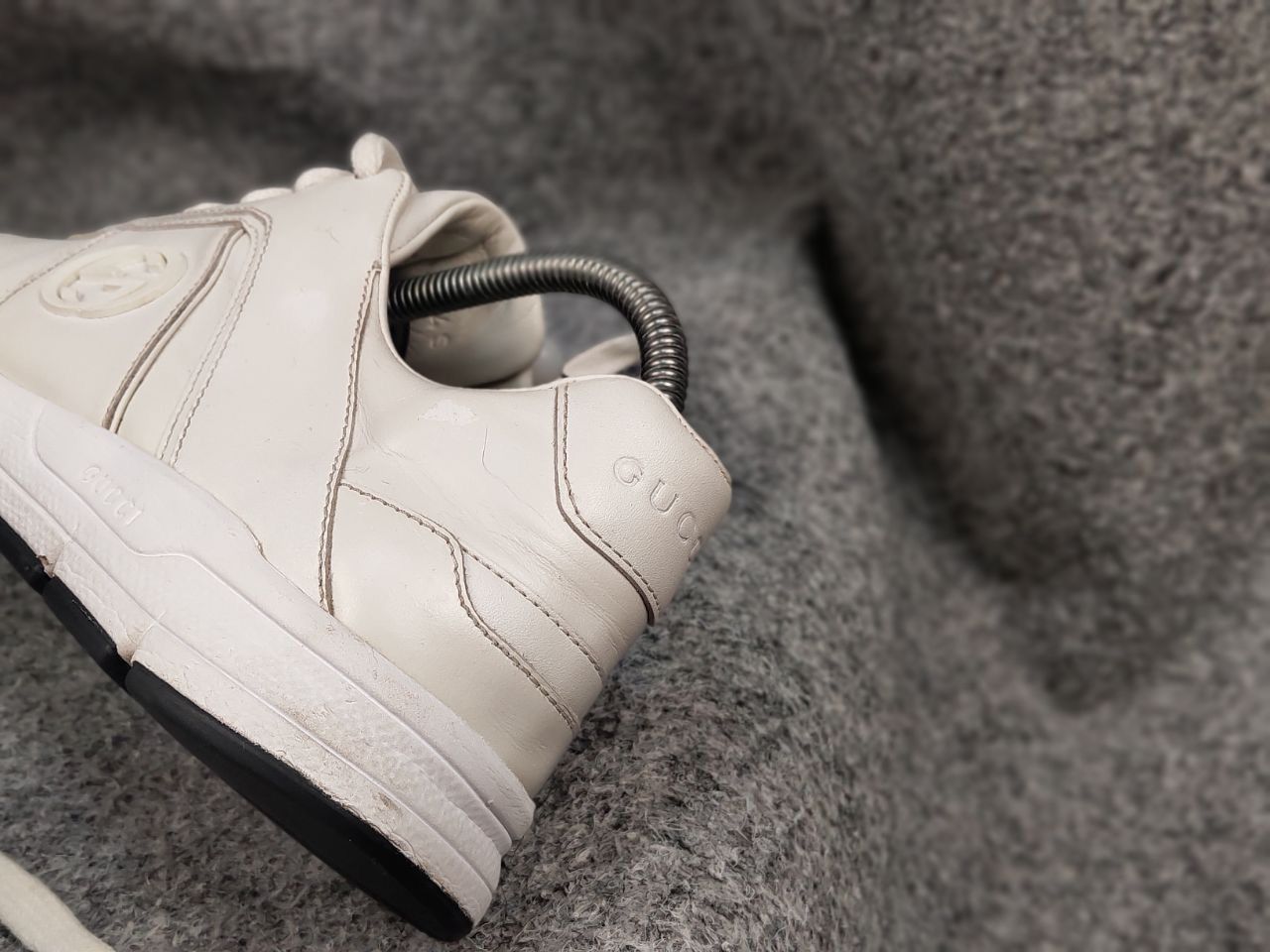 Gucci Gucci Authentic Miro Soft Casual White logo Leather Sneakers Size US 5.5 / EU 38 - 4 Thumbnail