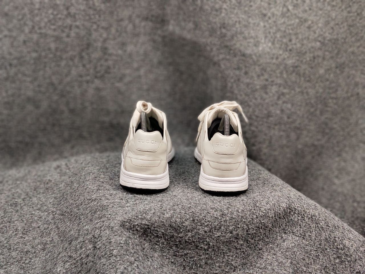Gucci Gucci Authentic Miro Soft Casual White logo Leather Sneakers Size US 5.5 / EU 38 - 13 Thumbnail