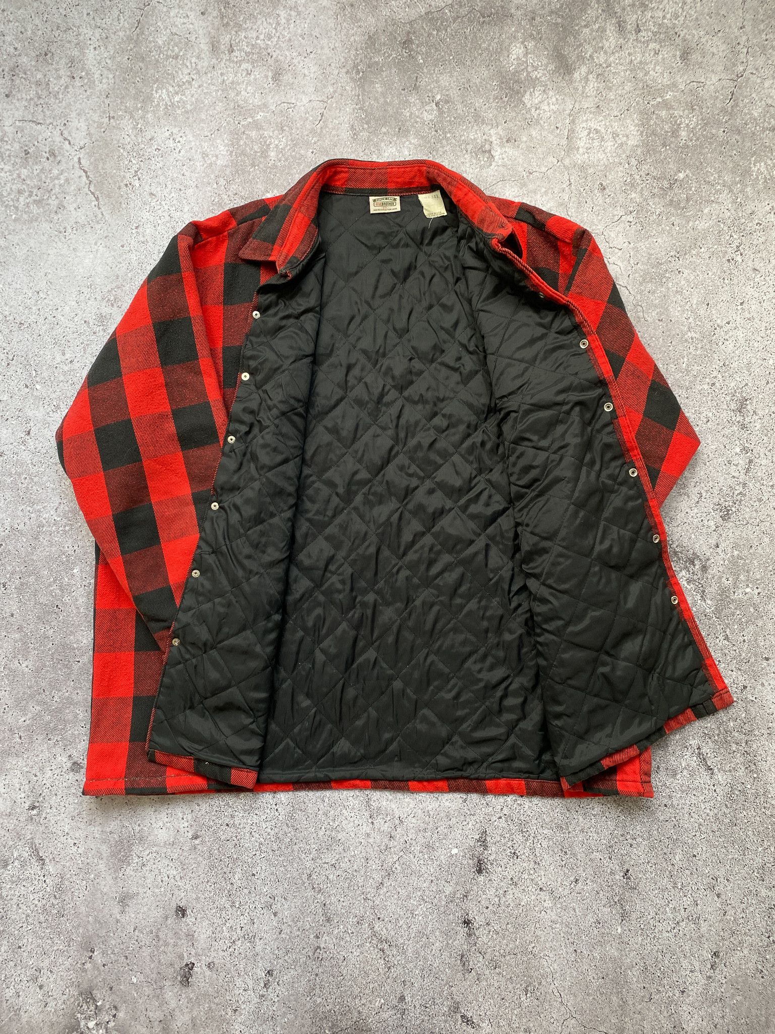 FiveBrother Five Brother Vintage Flannel Overshirt Shirt Jacket Size US XXL / EU 58 / 5 - 3 Thumbnail