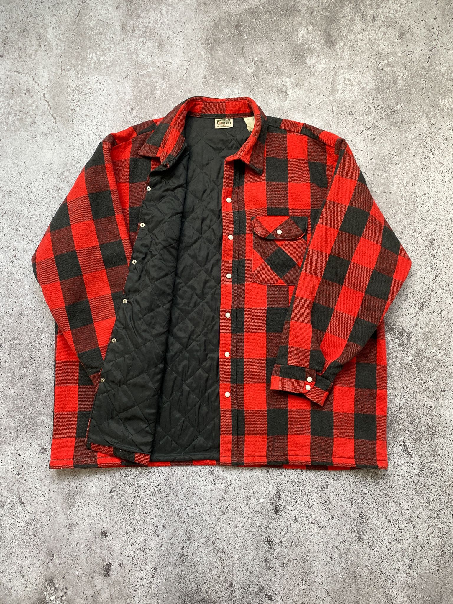 FiveBrother Five Brother Vintage Flannel Overshirt Shirt Jacket Size US XXL / EU 58 / 5 - 2 Thumbnail