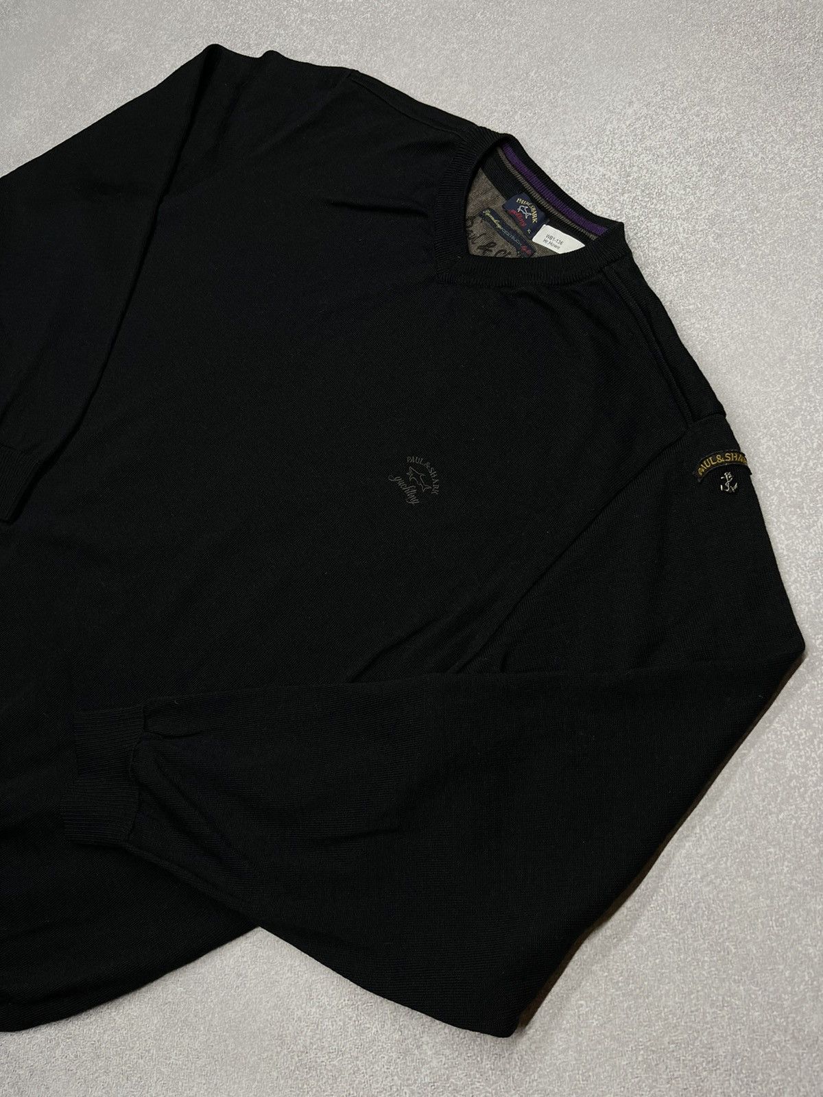 Paul & Shark Paul & Shark Wool Pullover Sweater Black size xl Size US XL / EU 56 / 4 - 2 Thumbnail