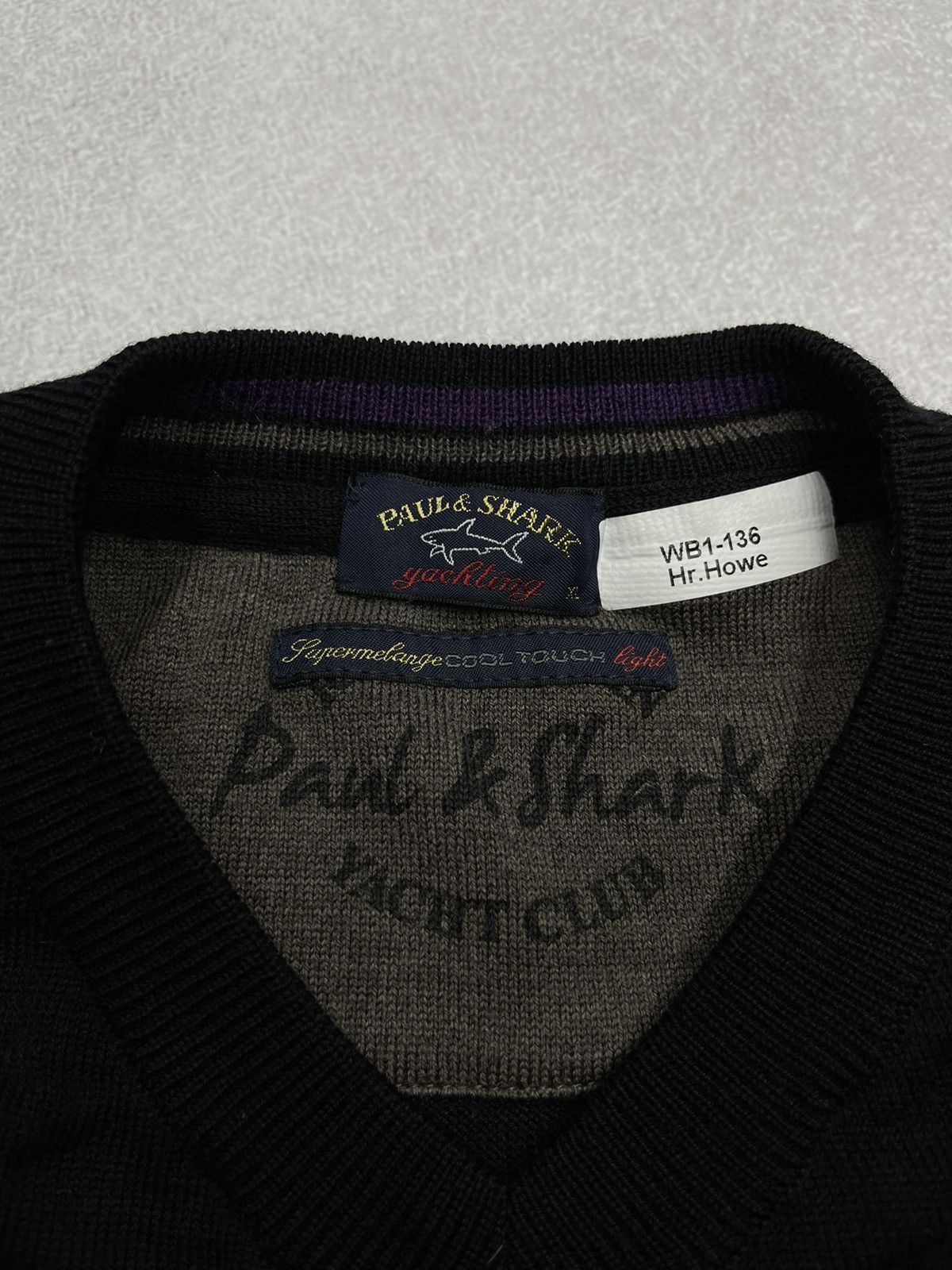 Paul & Shark Paul & Shark Wool Pullover Sweater Black size xl Size US XL / EU 56 / 4 - 5 Thumbnail