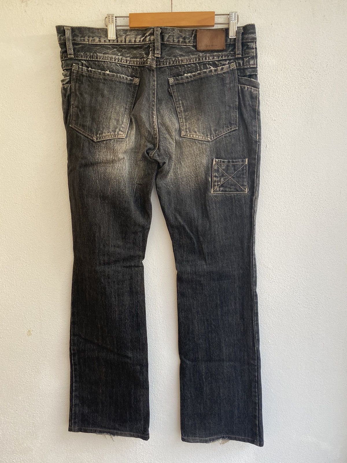 L7 Real Hip 1990S L7 REAL HIP FLARE COWBOY GORPCORE TORNADO DISTRESSED Size US 32 / EU 48 - 2 Thumbnail