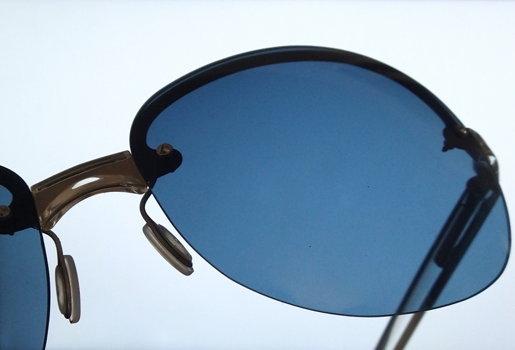 Prada Prada Sunglasses SPR12B Blue Clear Italy Size ONE SIZE - 13 Thumbnail