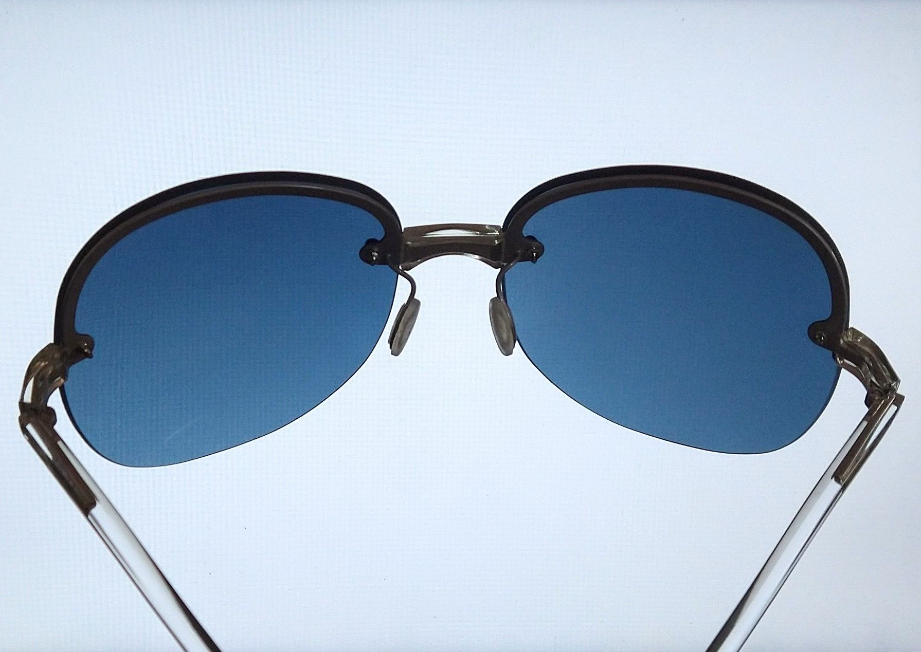 Prada Prada Sunglasses SPR12B Blue Clear Italy Size ONE SIZE - 12 Thumbnail