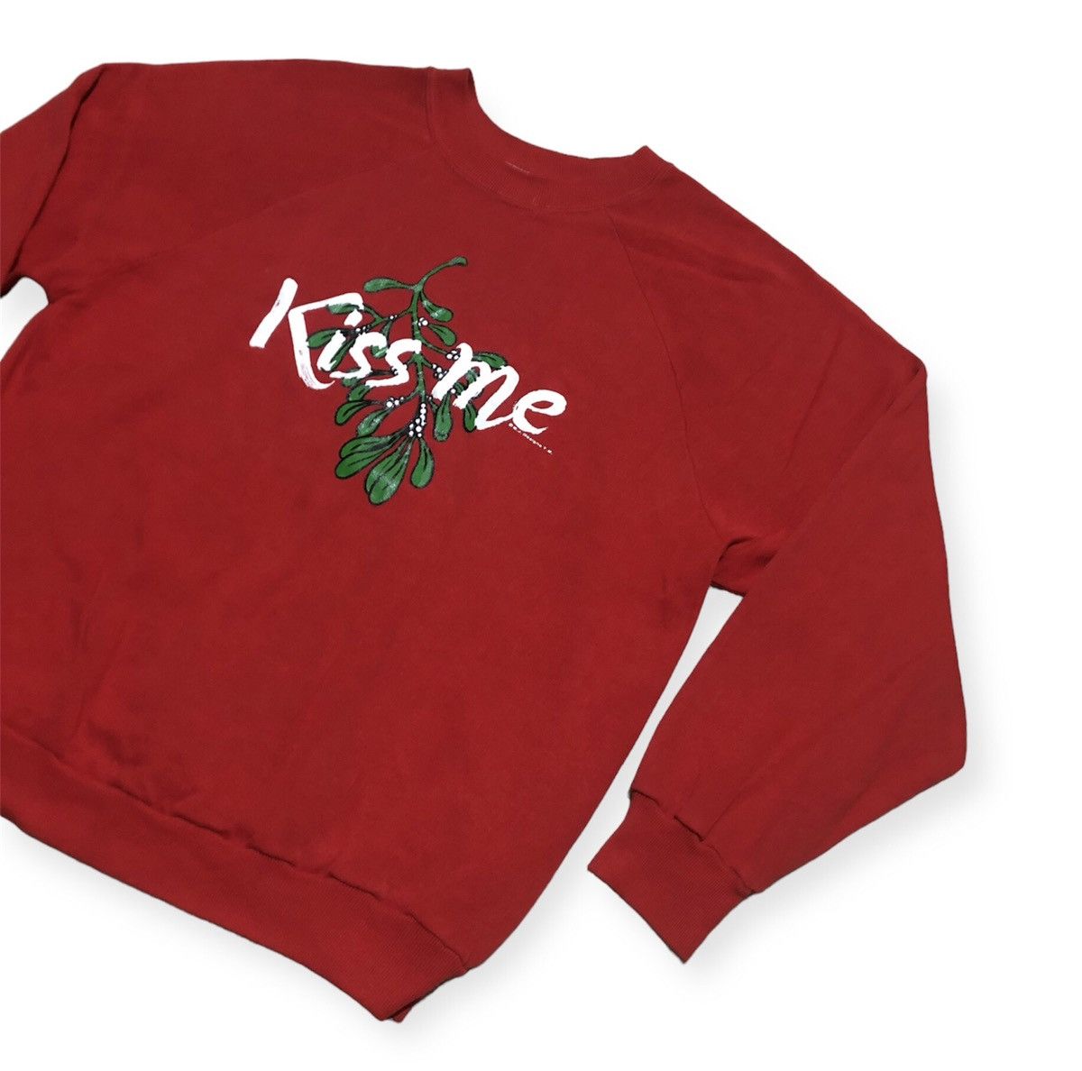 Vintage Vintage 70s sweatshirt Wording tee “kiss me” Size US L / EU 52-54 / 3 - 1 Thumbnail