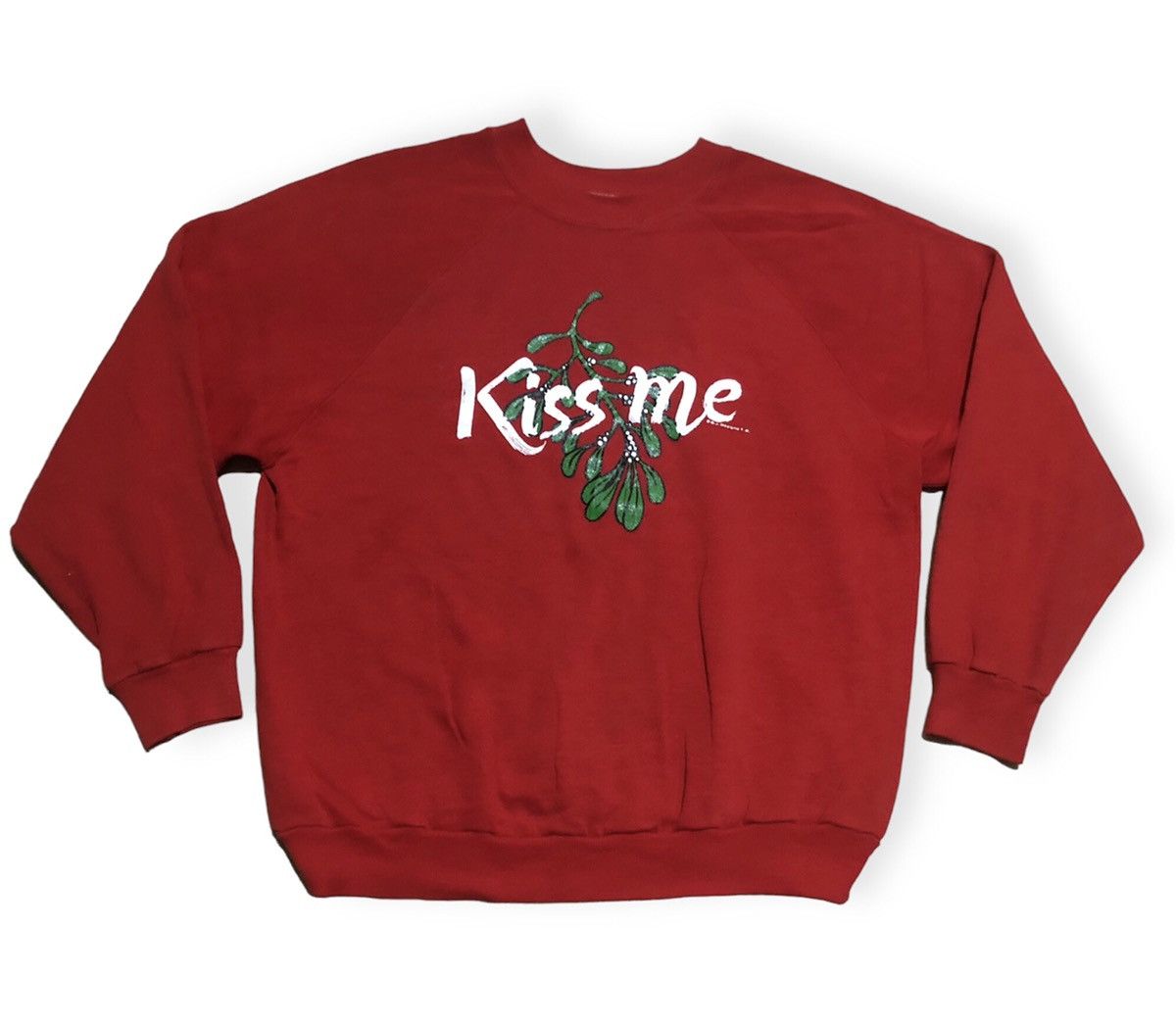 Vintage Vintage 70s sweatshirt Wording tee “kiss me” Size US L / EU 52-54 / 3 - 2 Thumbnail