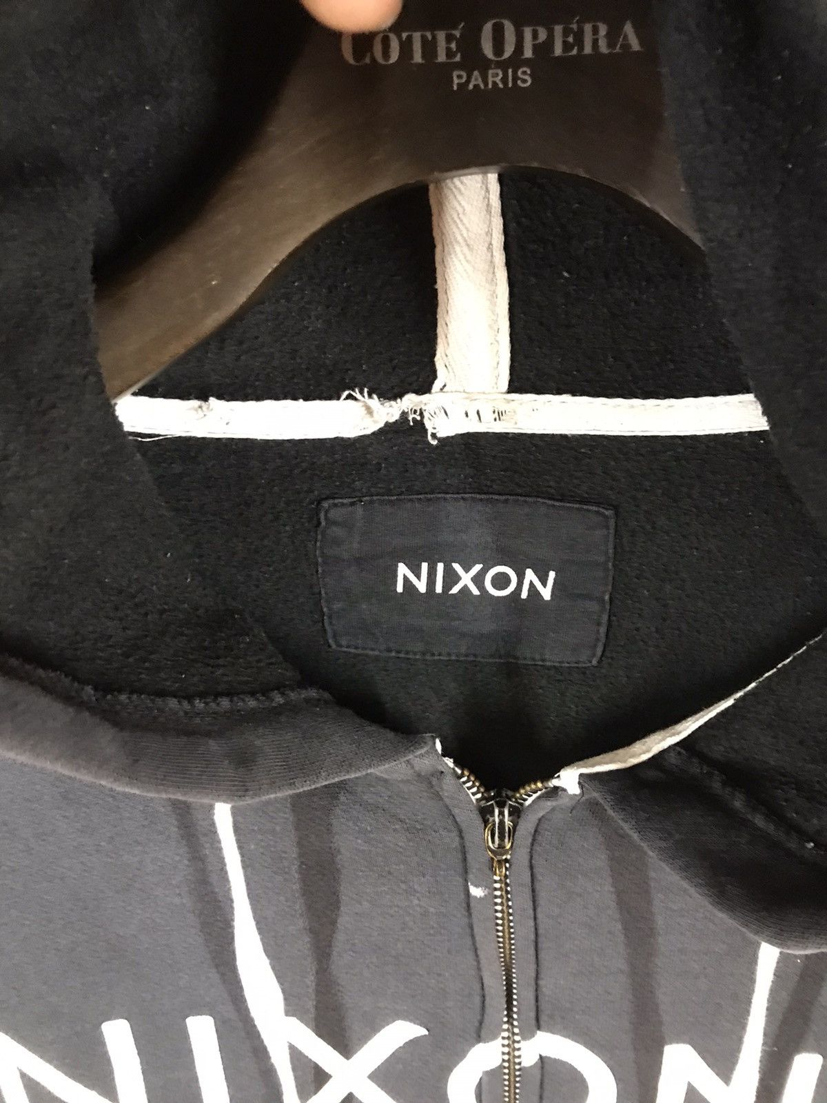 Japanese Brand × Nixon ‼️jNIXON HOODIE SPELL OUT Distressed ‼️ Size US L / EU 52-54 / 3 - 4 Thumbnail