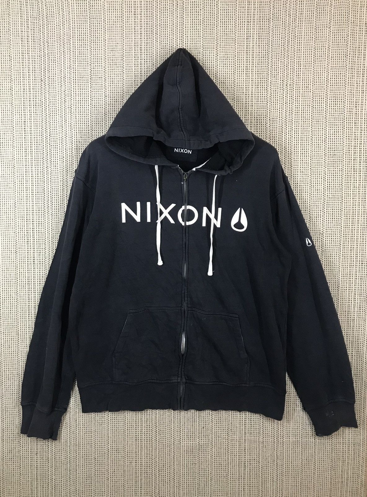 Japanese Brand × Nixon ‼️jNIXON HOODIE SPELL OUT Distressed ‼️ Size US L / EU 52-54 / 3 - 1 Thumbnail