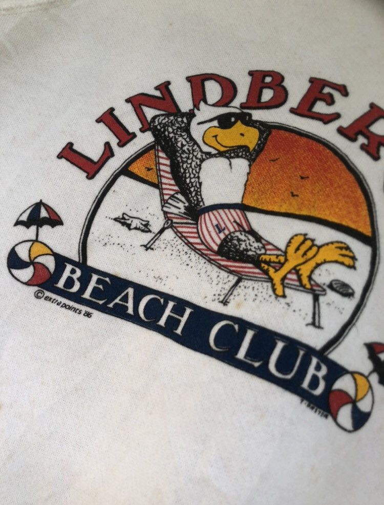 Vintage Rare Vintage 70s/80s Sweatshirt Lindbergh Beach club Size US M / EU 48-50 / 2 - 3 Thumbnail
