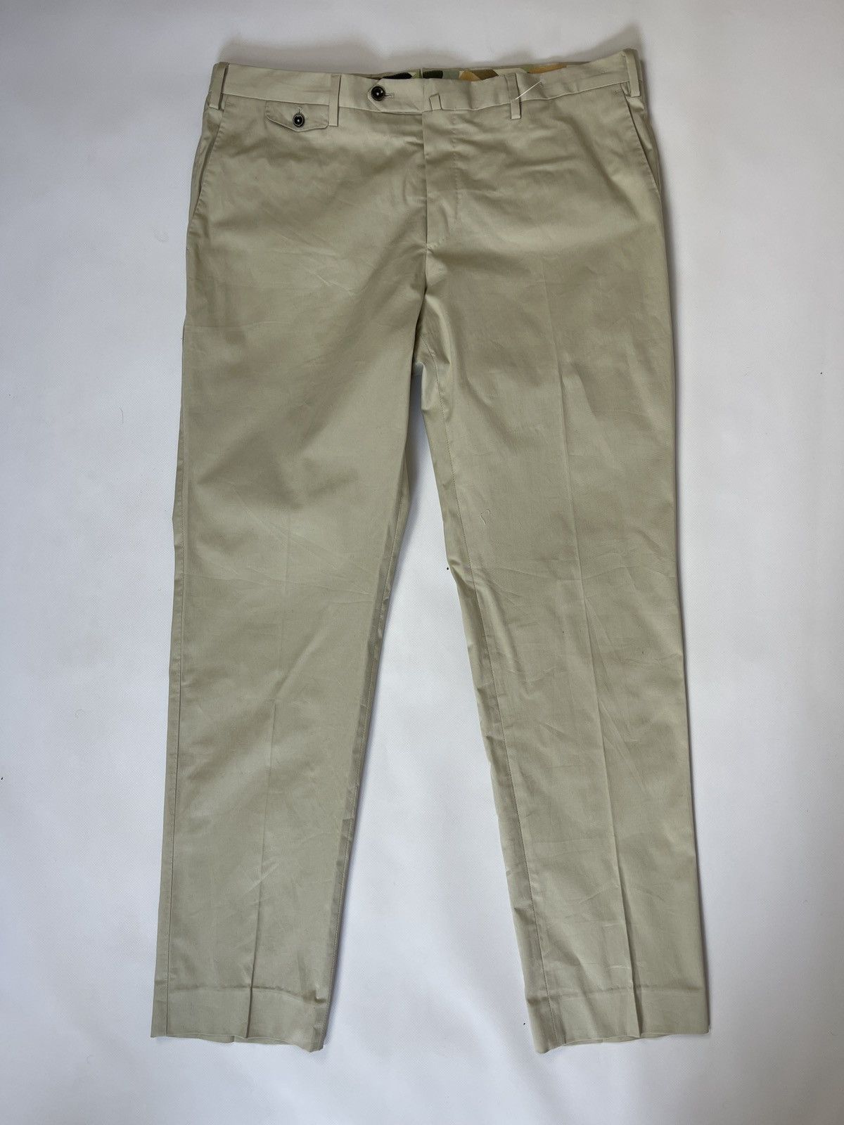 PT Torino PT01 watercolour slim fit stretch chinos casual pants Size US 38 / EU 54 - 2 Thumbnail