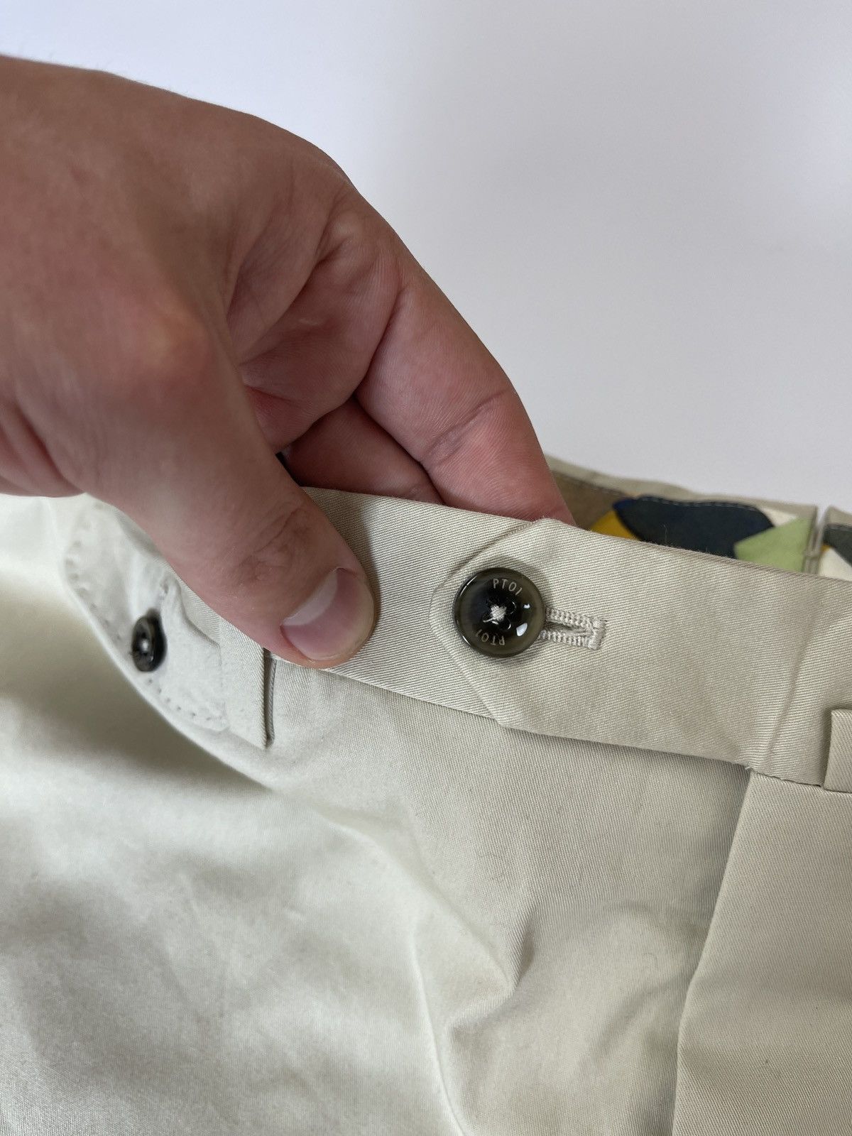 PT Torino PT01 watercolour slim fit stretch chinos casual pants Size US 38 / EU 54 - 13 Thumbnail