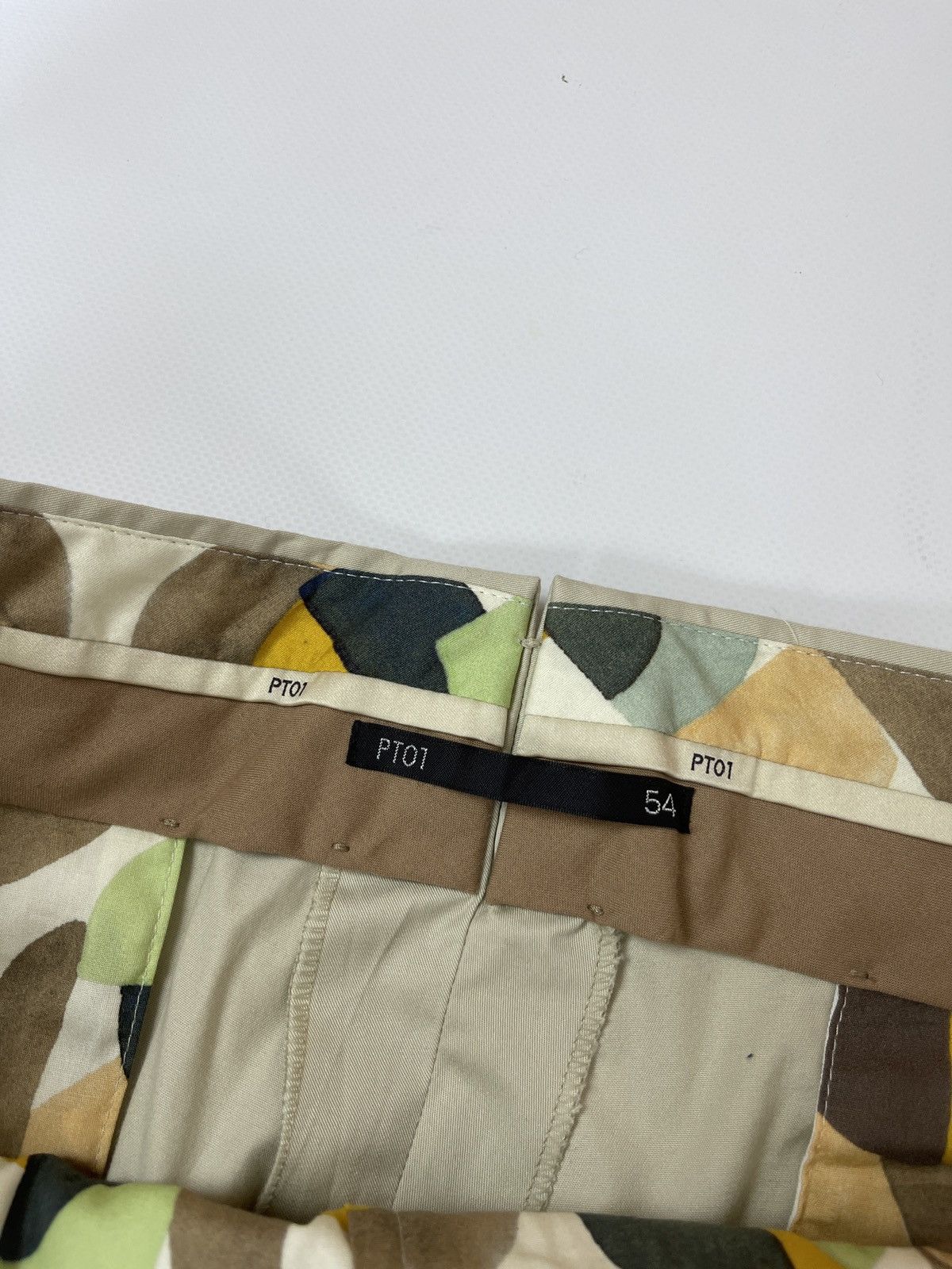 PT Torino PT01 watercolour slim fit stretch chinos casual pants Size US 38 / EU 54 - 10 Thumbnail