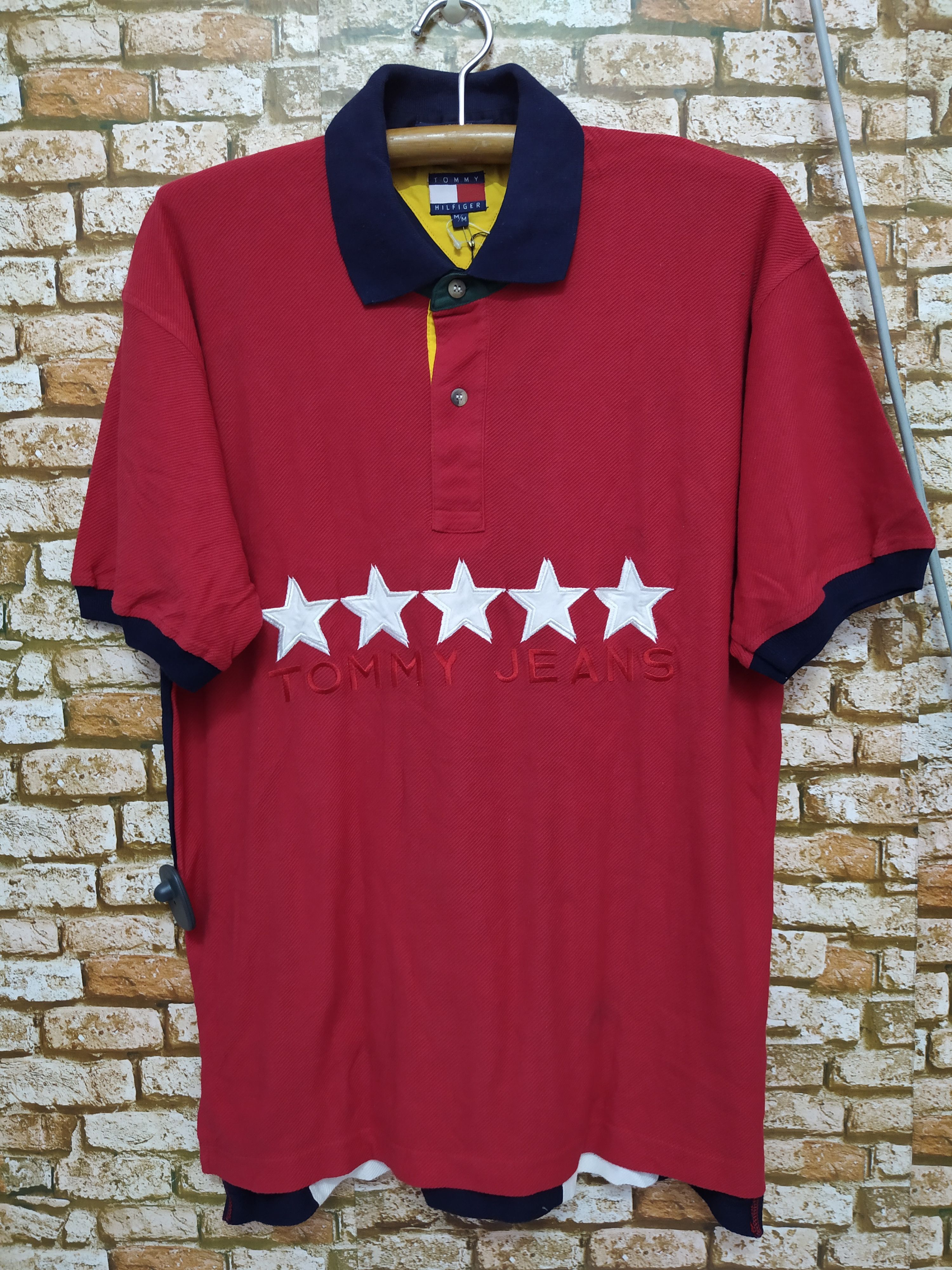 Tommy Hilfiger × Vintage 90s TOMMY HILFIGER BIG LOGO POLO (B267) Size US M / EU 48-50 / 2 - 1 Thumbnail