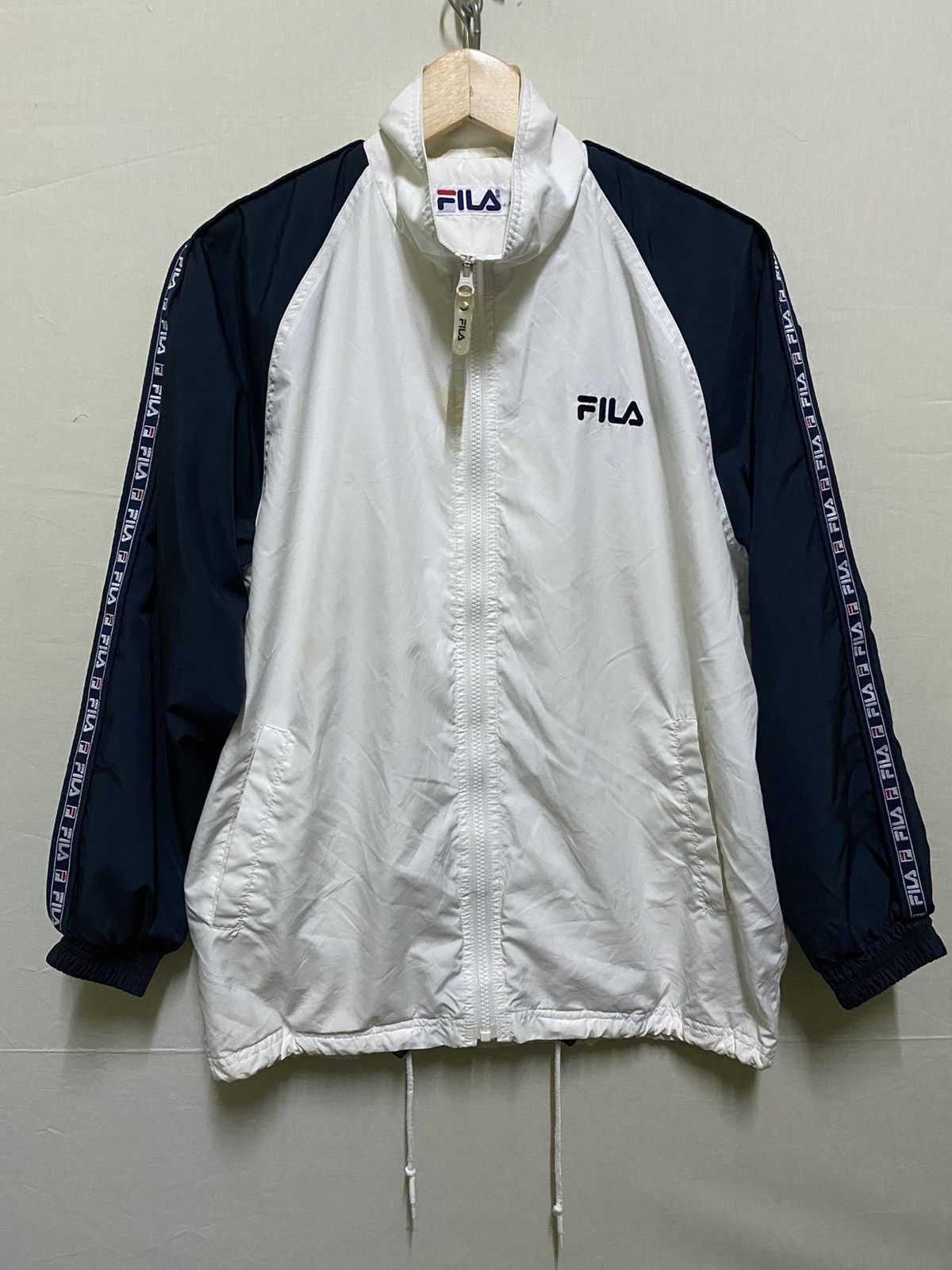 Fila Fila Windbreaker Zipper Big Logo Size US M / EU 48-50 / 2 - 1 Thumbnail