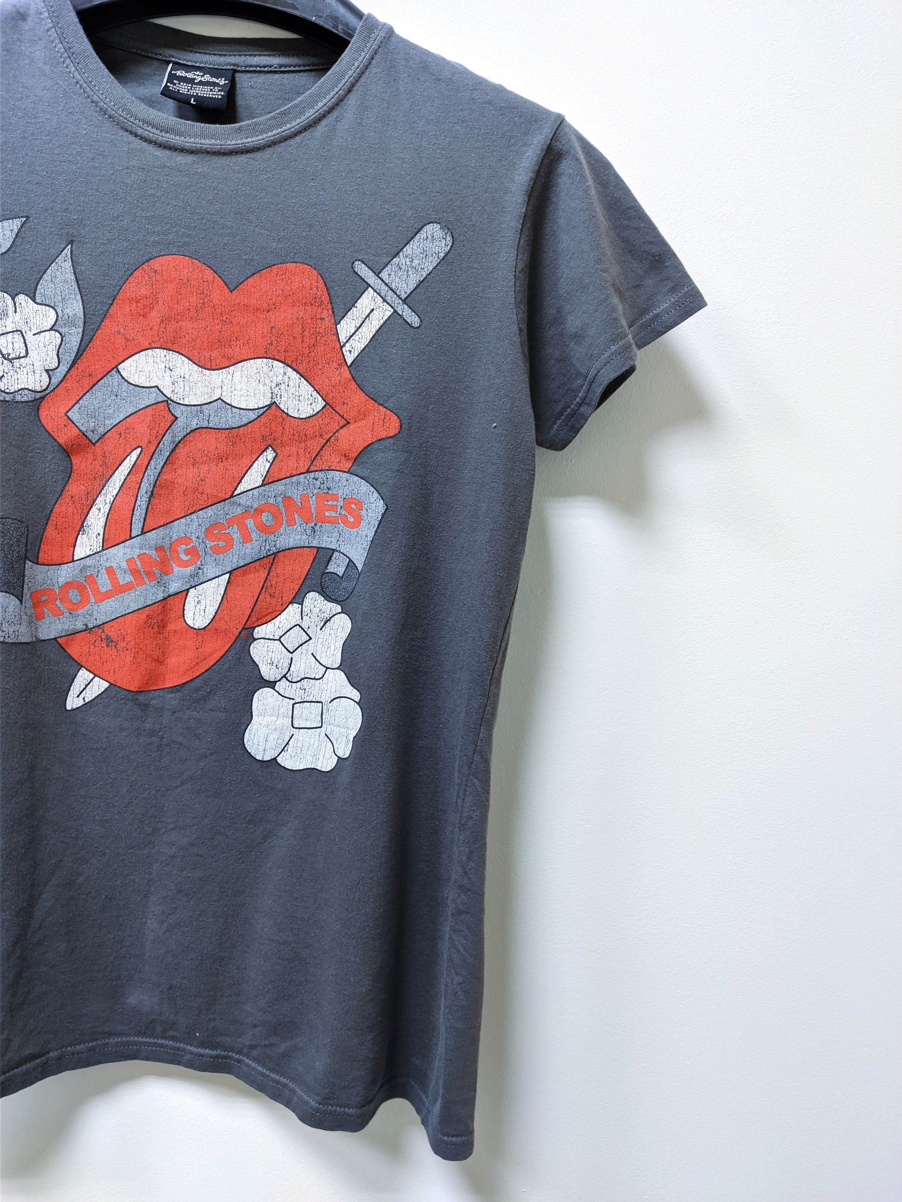 The Rolling Stones Rolling Stones tshirt big logo 2012 gray Size L / US 10 / IT 46 - 4 Thumbnail
