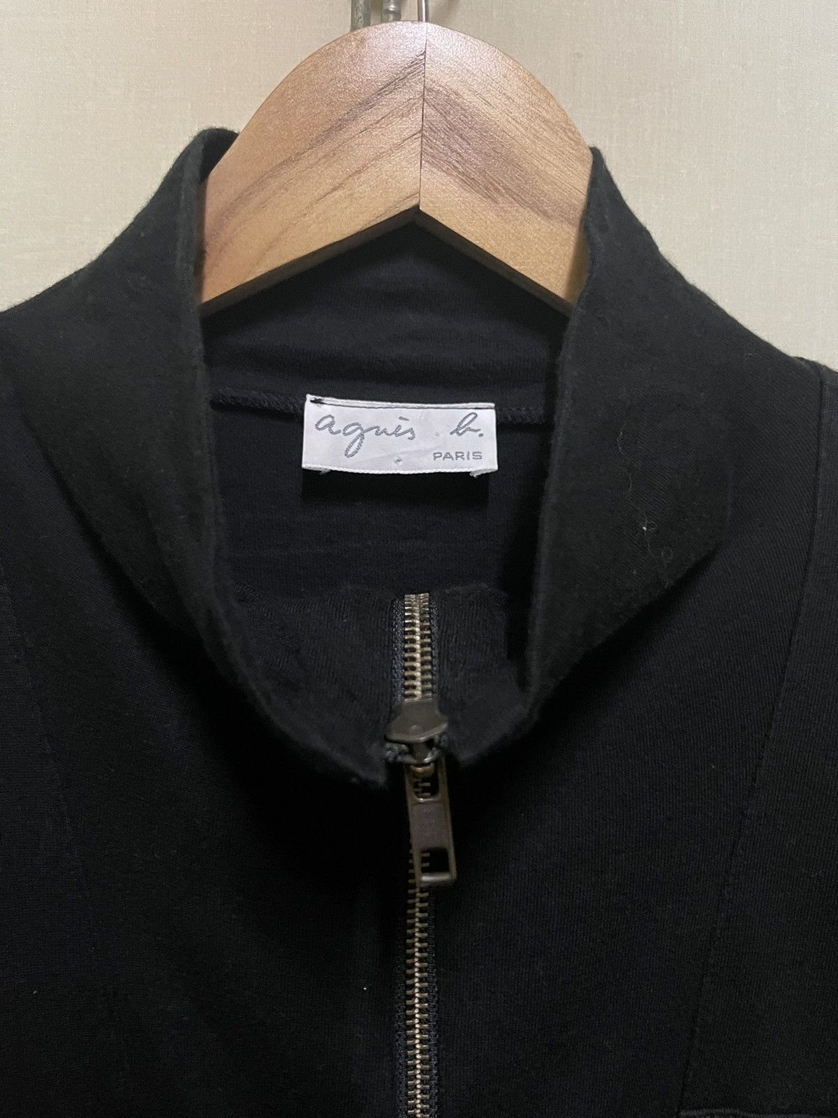 Japanese Brand × Vintage × agnes b. Agnes b. Zipper With Pocket Shirt Longsleeve Japan Size M / US 6-8 / IT 42-44 - 5 Thumbnail