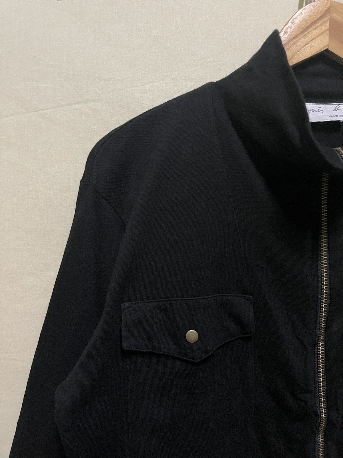 Japanese Brand × Vintage × agnes b. Agnes b. Zipper With Pocket Shirt Longsleeve Japan Size M / US 6-8 / IT 42-44 - 2 Thumbnail