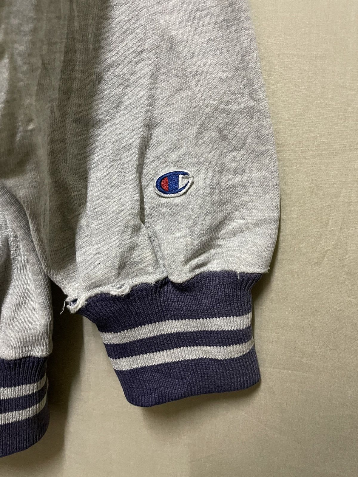 Champion × Vintage Vintage Thrashed 90s USA Champion Reverse Weave Hoodie Size US L / EU 52-54 / 3 - 9 Thumbnail
