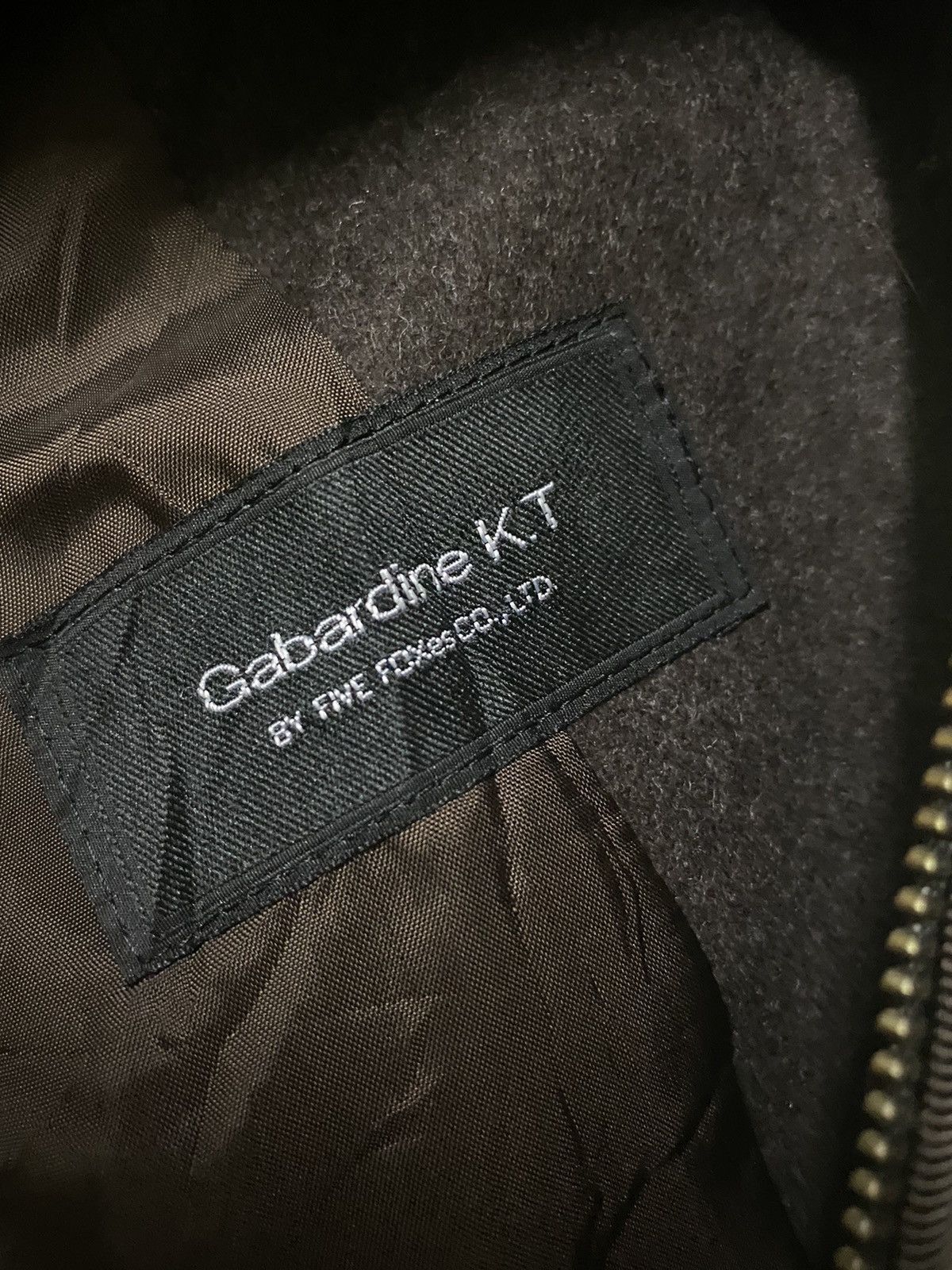 Japanese Brand Gabardine KT Wool Jacket Zipper Size US M / EU 48-50 / 2 - 7 Thumbnail