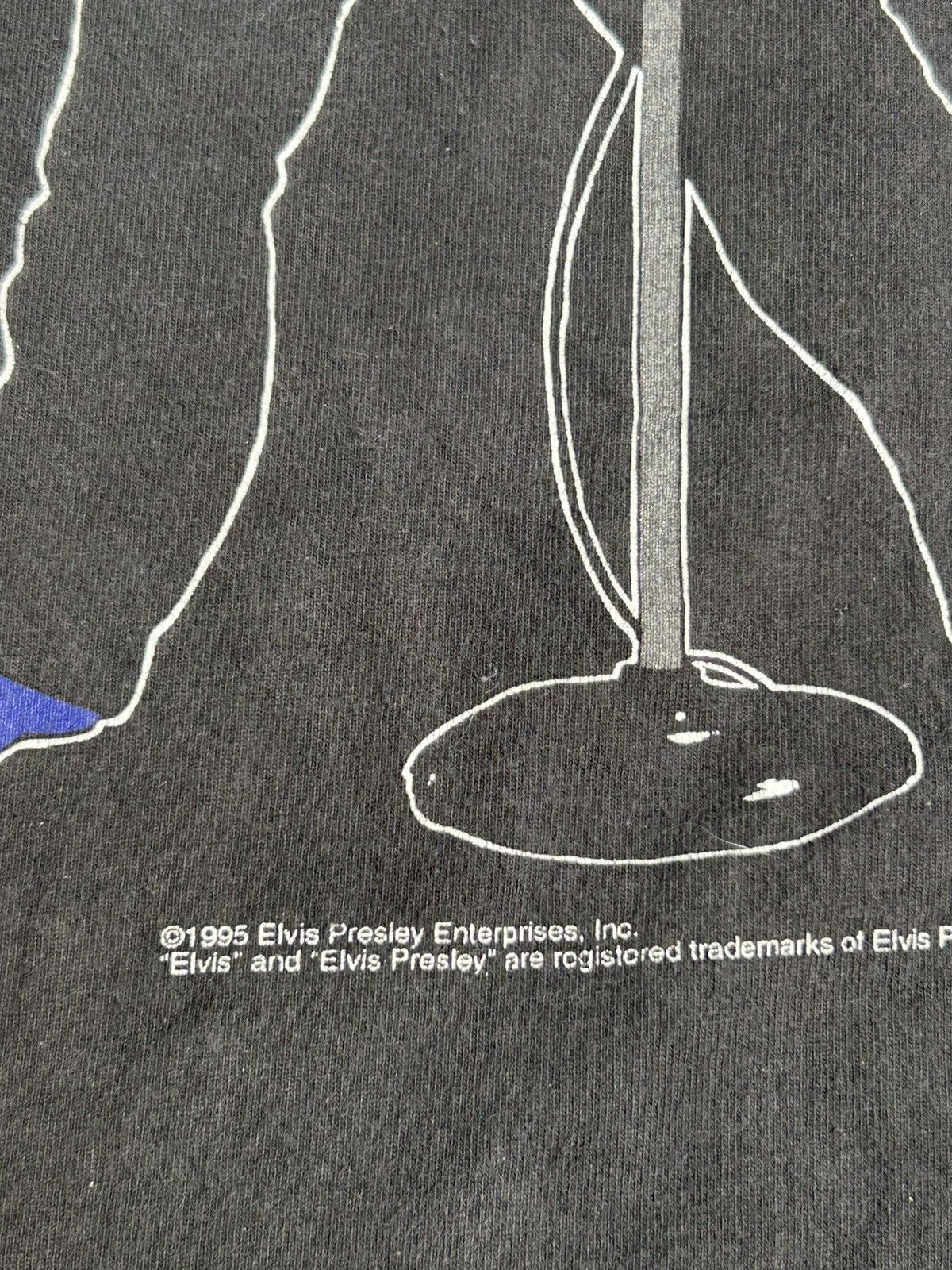 Band Tees × Vintage Vintage 1995 Elvis Presley Cropped T Shirt Size US M / EU 48-50 / 2 - 6 Thumbnail