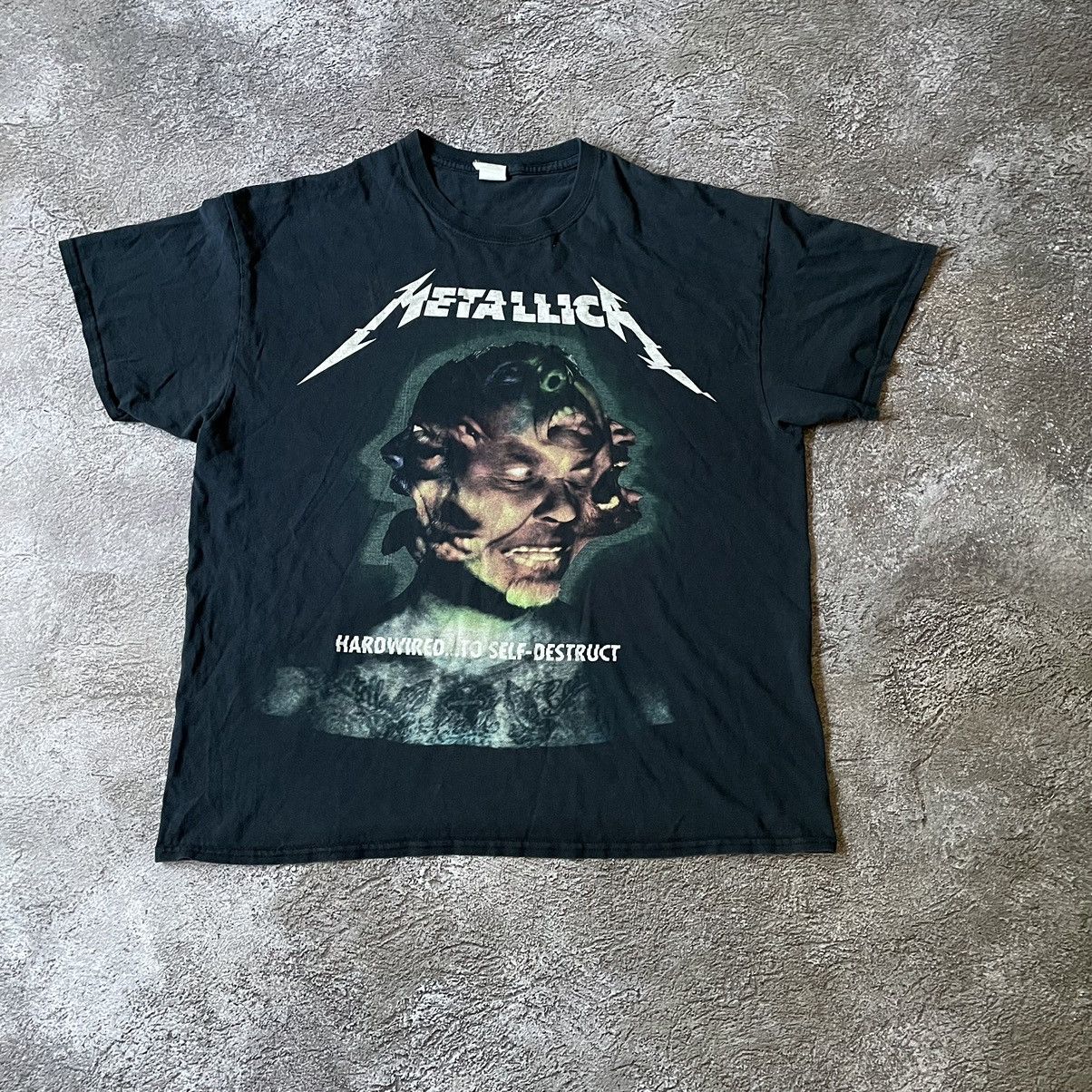 Vintage Vintage 90s Metallica Graphic Tee Band Dark Grunge Baggy XL Size US XL / EU 56 / 4 - 2 Thumbnail