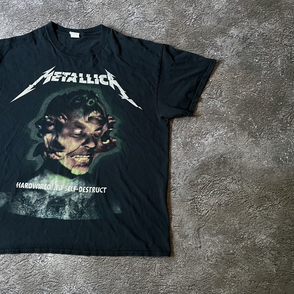 Vintage Vintage 90s Metallica Graphic Tee Band Dark Grunge Baggy XL Size US XL / EU 56 / 4 - 3 Thumbnail