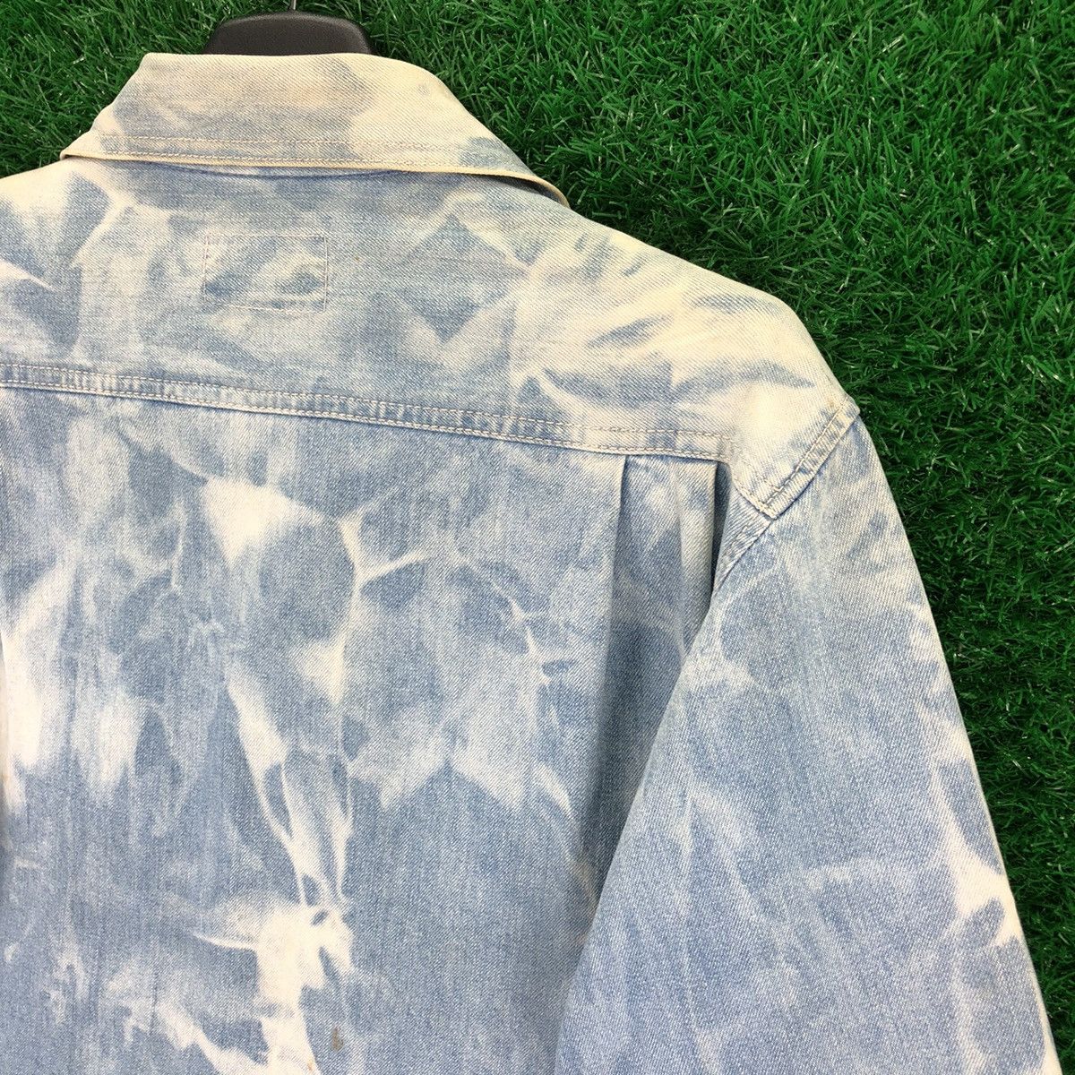 Wrangler Vintage 80's Wrangler Chore Denim Jacket Thrashed Acid Wash Size US S / EU 44-46 / 1 - 5 Thumbnail