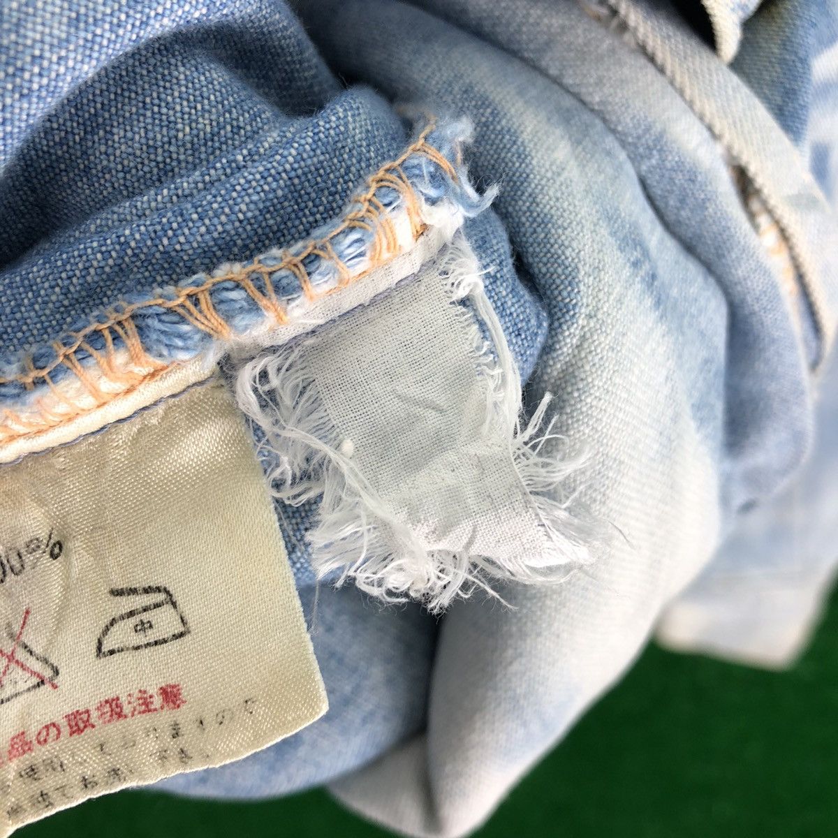 Wrangler Vintage 80's Wrangler Chore Denim Jacket Thrashed Acid Wash Size US S / EU 44-46 / 1 - 20 Thumbnail