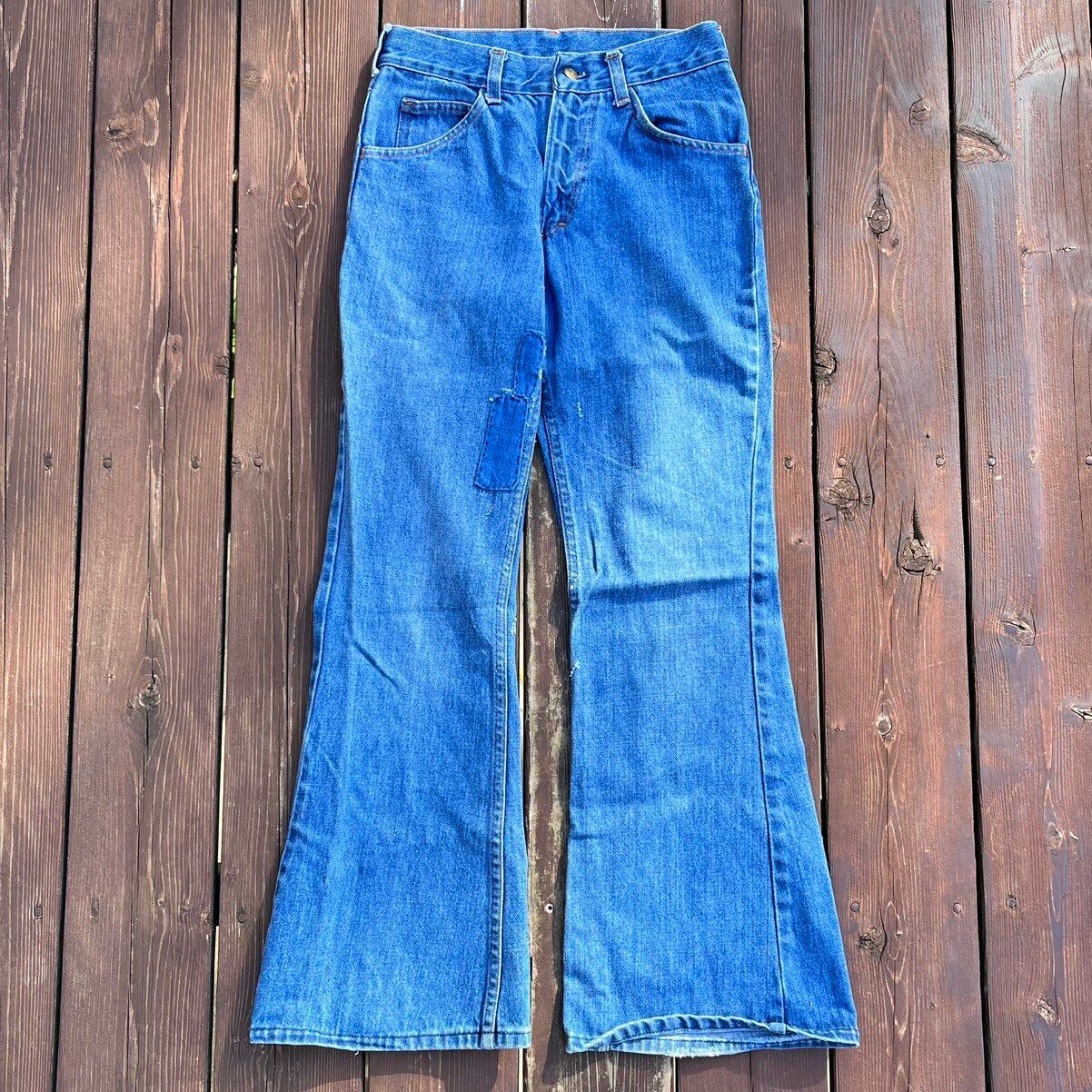 Vintage Vintage OshKosh B’Gosh Hippy Flare Big Bell Bottom Jeans Size 27" / US 4 / IT 40 - 1 Preview