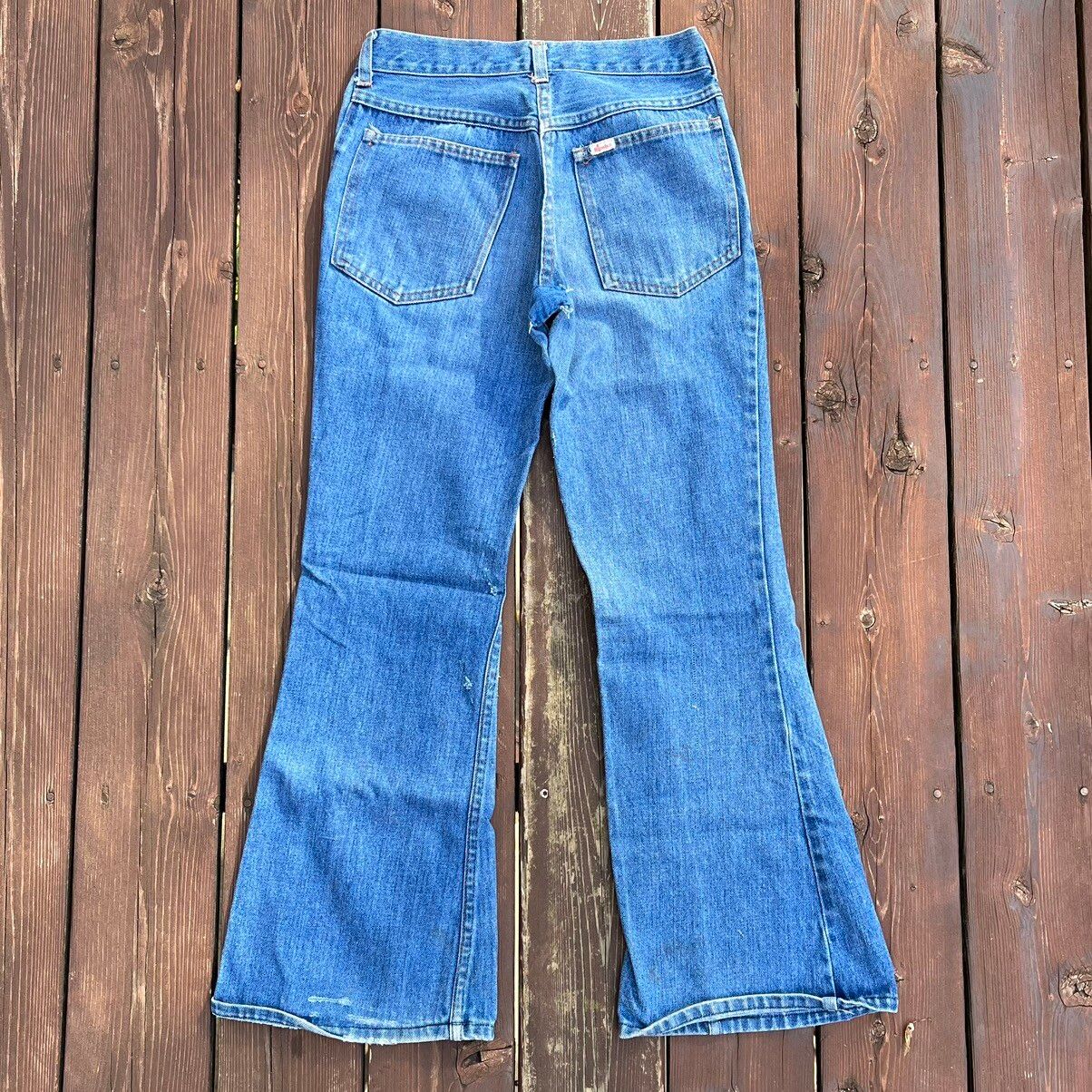 Vintage Vintage OshKosh B’Gosh Hippy Flare Big Bell Bottom Jeans Size 27" / US 4 / IT 40 - 6 Thumbnail
