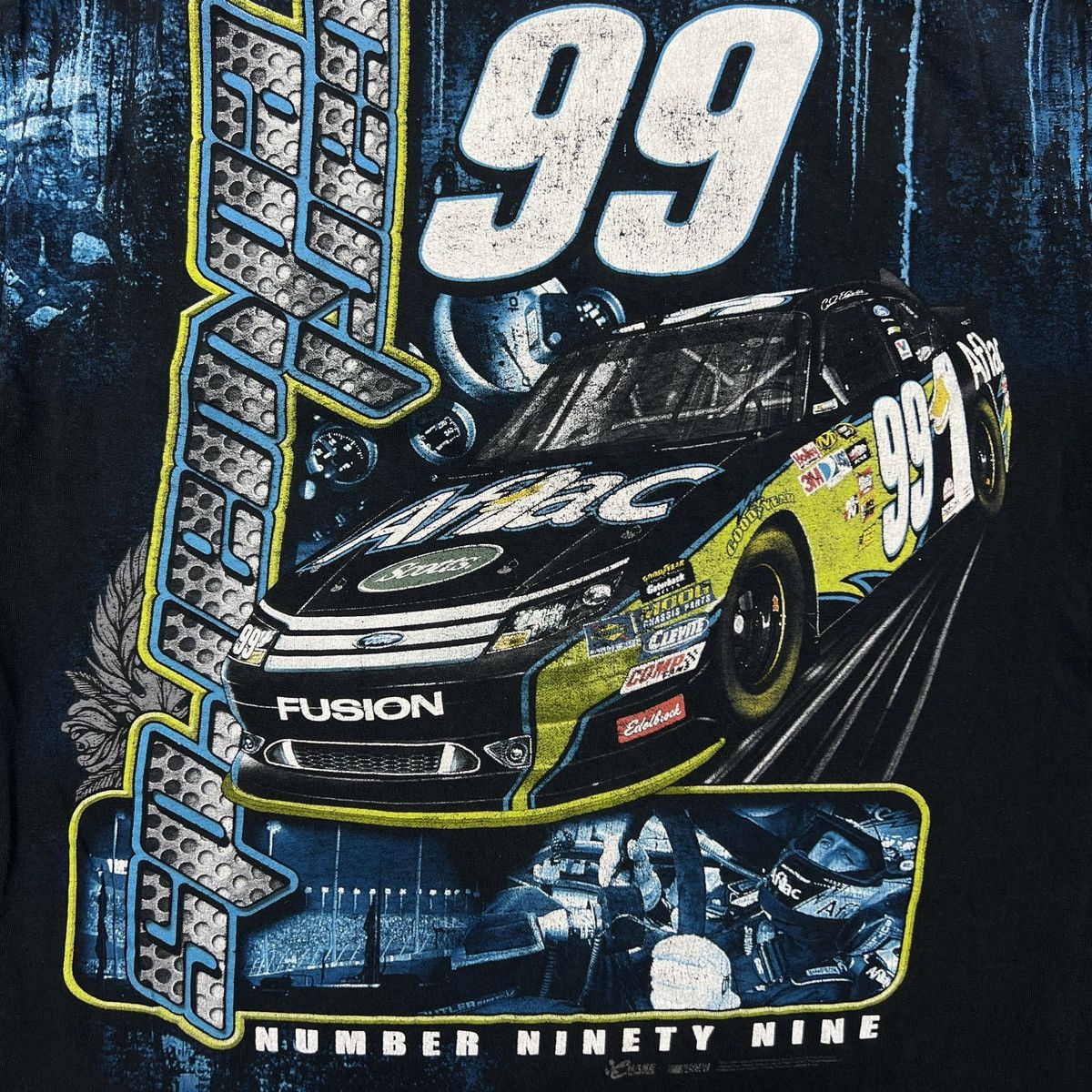 NASCAR Vintage Y2K Carl Edwards NASCAR T Shirt Graphic Racing Tee Size US XL / EU 56 / 4 - 6 Thumbnail