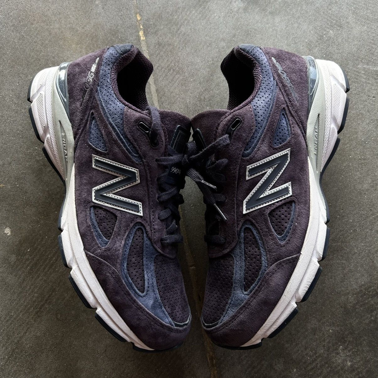 New Balance New Balance 990 V4 Purple White Grailed