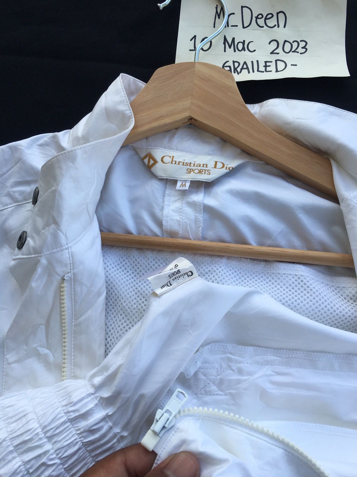 Christian Dior Monsieur Rare Vintage Christian Dior Spellout Windbreaker Size US M / EU 48-50 / 2 - 23 Thumbnail