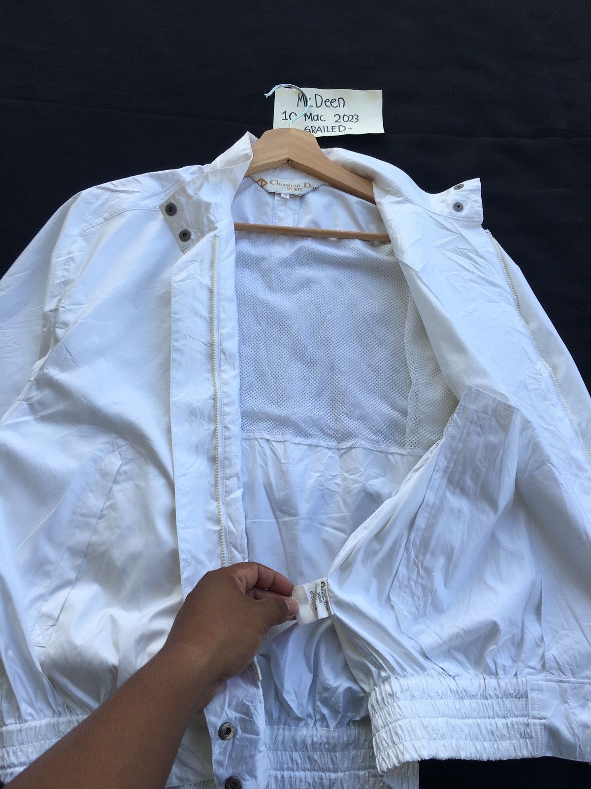 Christian Dior Monsieur Rare Vintage Christian Dior Spellout Windbreaker Size US M / EU 48-50 / 2 - 16 Thumbnail
