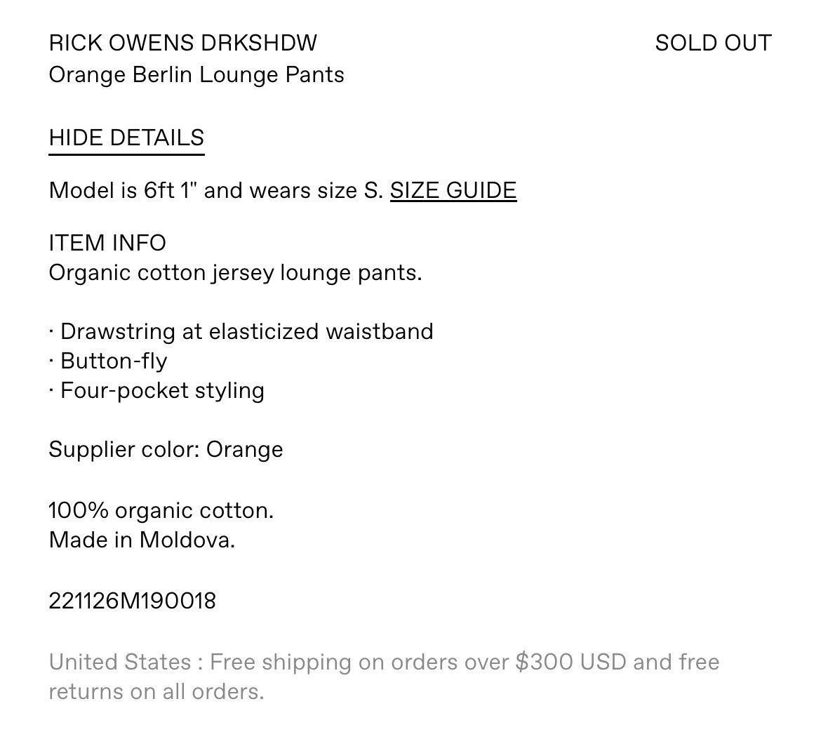 Rick Owens Rick Owens Drkshdw Orange Berlin Pants Size US 30 / EU 46 - 13 Thumbnail