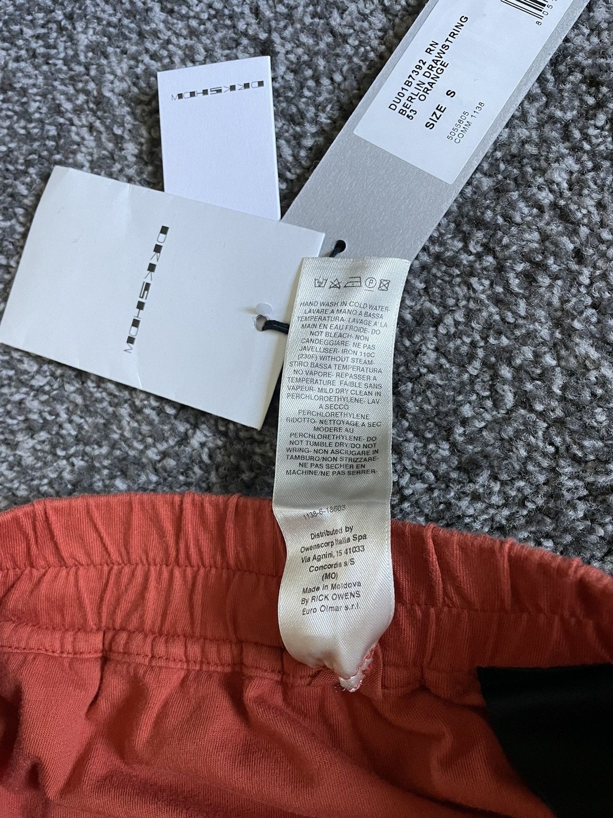 Rick Owens Rick Owens Drkshdw Orange Berlin Pants Size US 30 / EU 46 - 7 Thumbnail