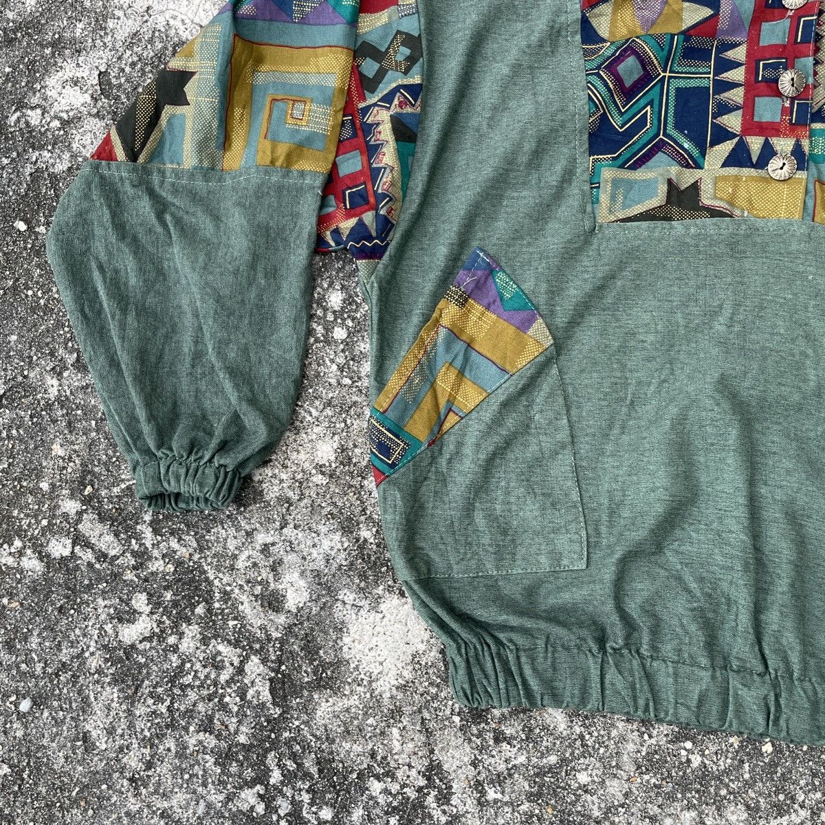 Japanese Brand Vintage Unbranded Half Button Art Sweatshirts Size US M / EU 48-50 / 2 - 3 Thumbnail