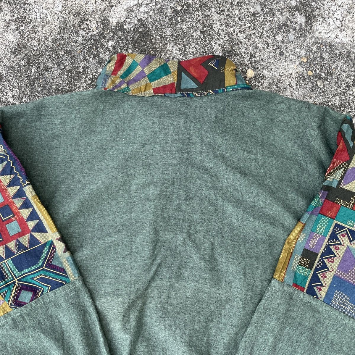 Japanese Brand Vintage Unbranded Half Button Art Sweatshirts Size US M / EU 48-50 / 2 - 9 Thumbnail