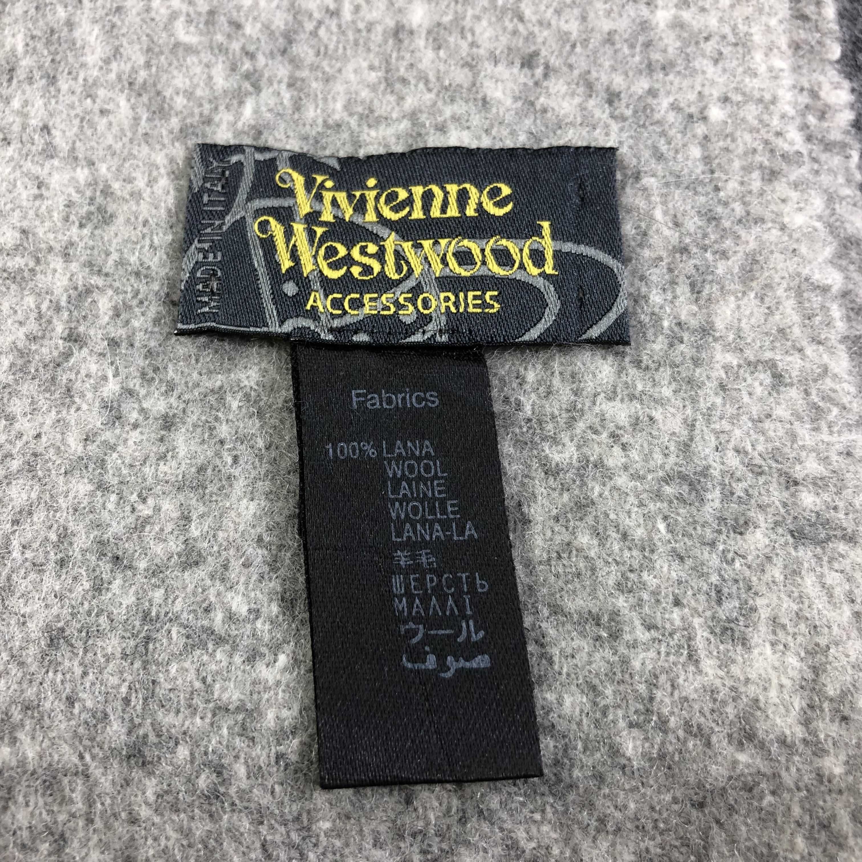 Vivienne Westwood Vivienne Westwood Wool Scarf Muffler V1794 Size ONE SIZE - 5 Thumbnail