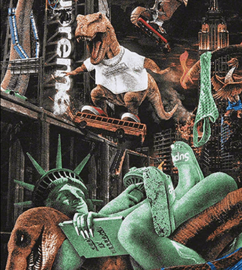 Supreme Supreme T-Rex Tee Size 2XL FW23 Black Size US XXL / EU 58 / 5 - 2 Thumbnail