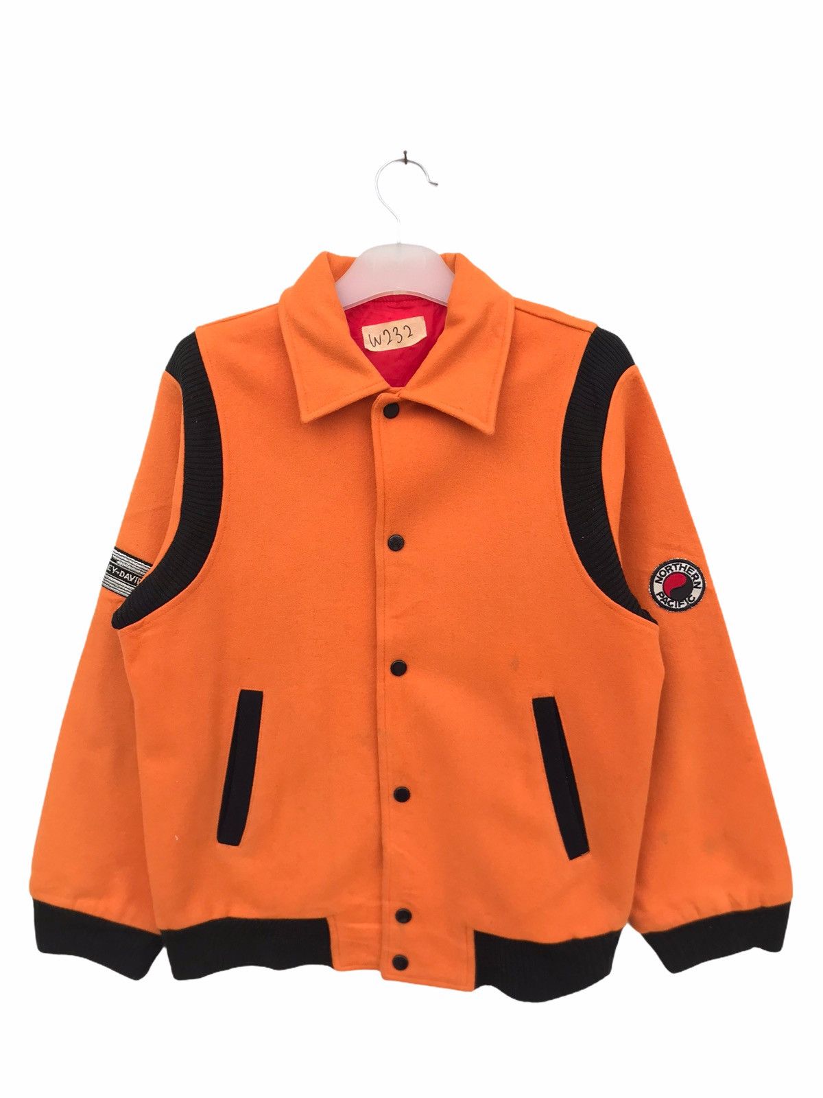 Vintage Harley Davidson Teddy Varsity Jacket