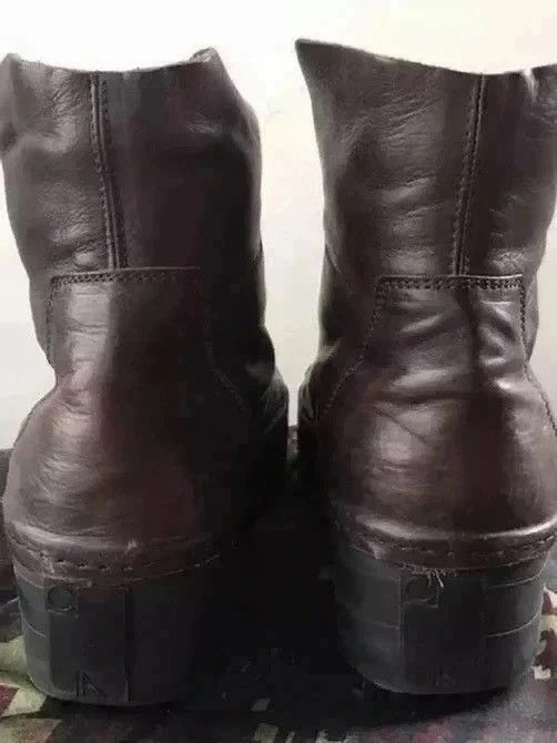 Cinzia Araia Italian Made Brown Leather Platform sneaker boots Size US 10 / EU 43 - 16 Thumbnail