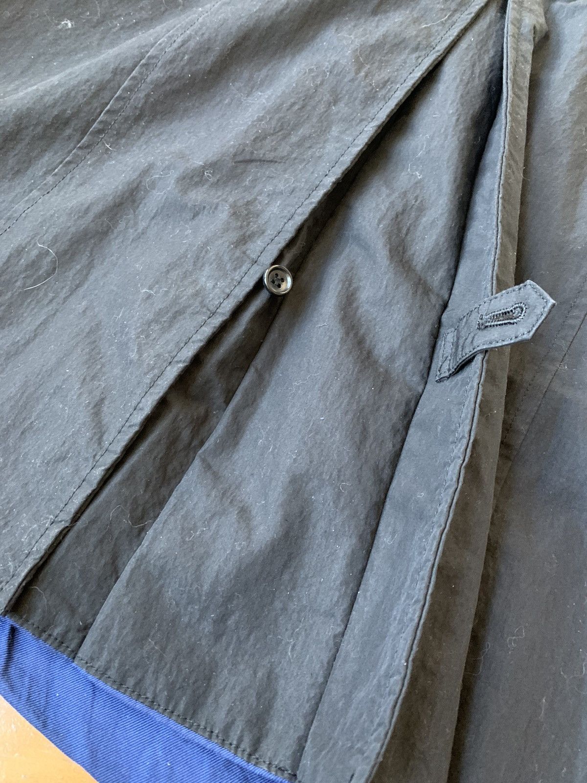 Diet Butcher Slim Skin New $700 Japan made long reversible Trench coat Size US S / EU 44-46 / 1 - 21 Thumbnail