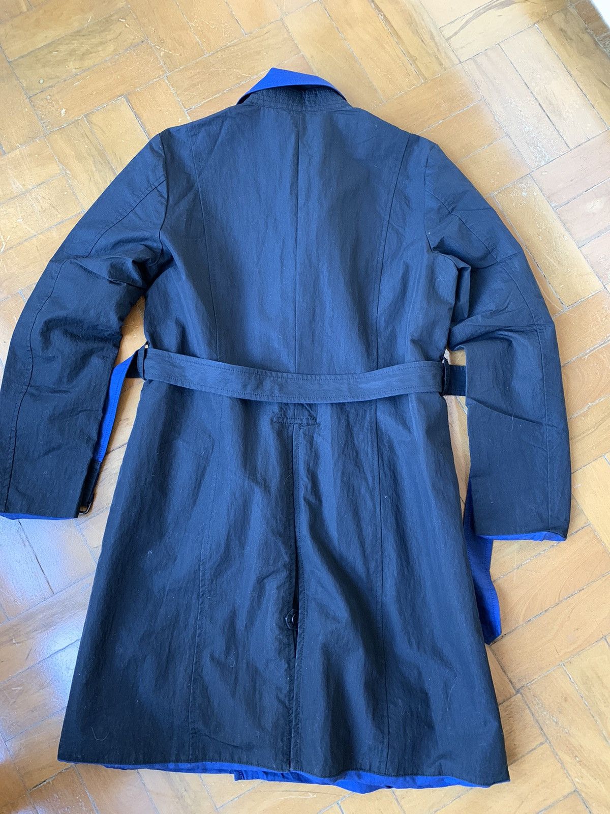 Diet Butcher Slim Skin New $700 Japan made long reversible Trench coat Size US S / EU 44-46 / 1 - 14 Thumbnail